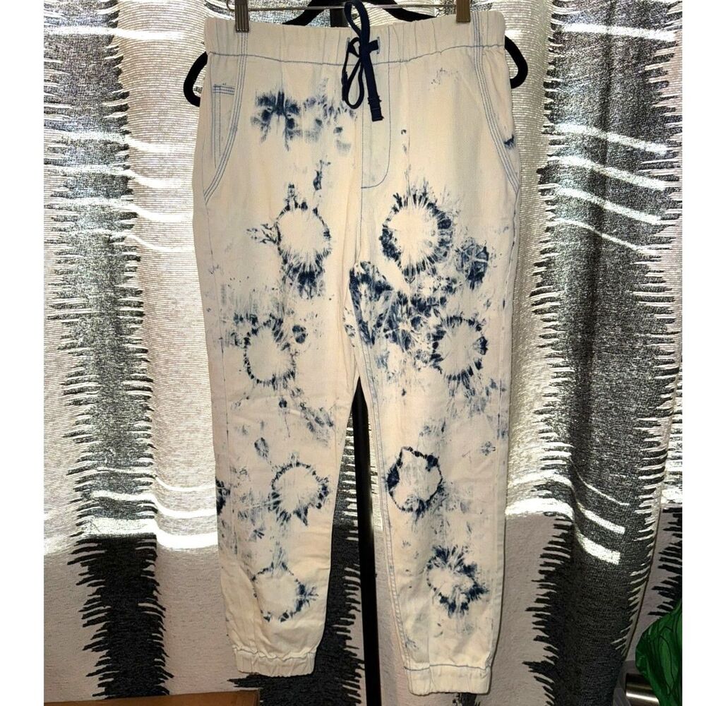 NWOT 7 For All Mankind Tie Dye Drawstring Jogger in St. Tropez size S